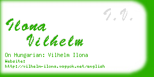 ilona vilhelm business card